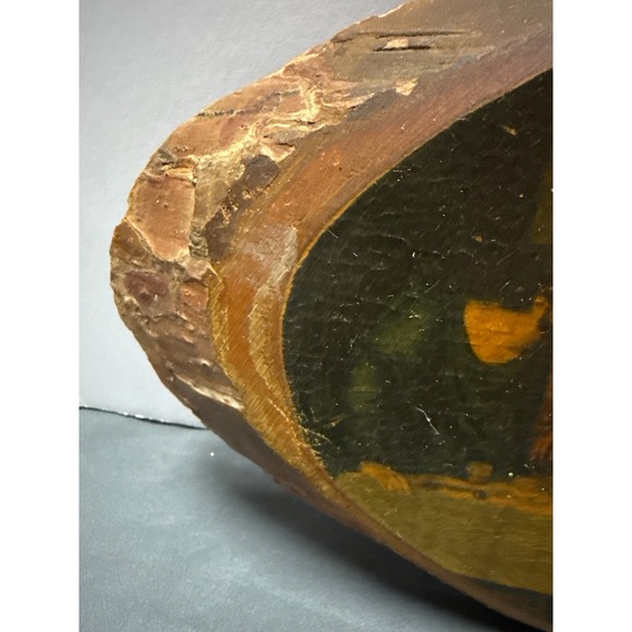 Vintage J.B. Deere Cedarcraft Last Supper Wood Slice Plaque Cullman Alabama Art - Picture 5 of 10